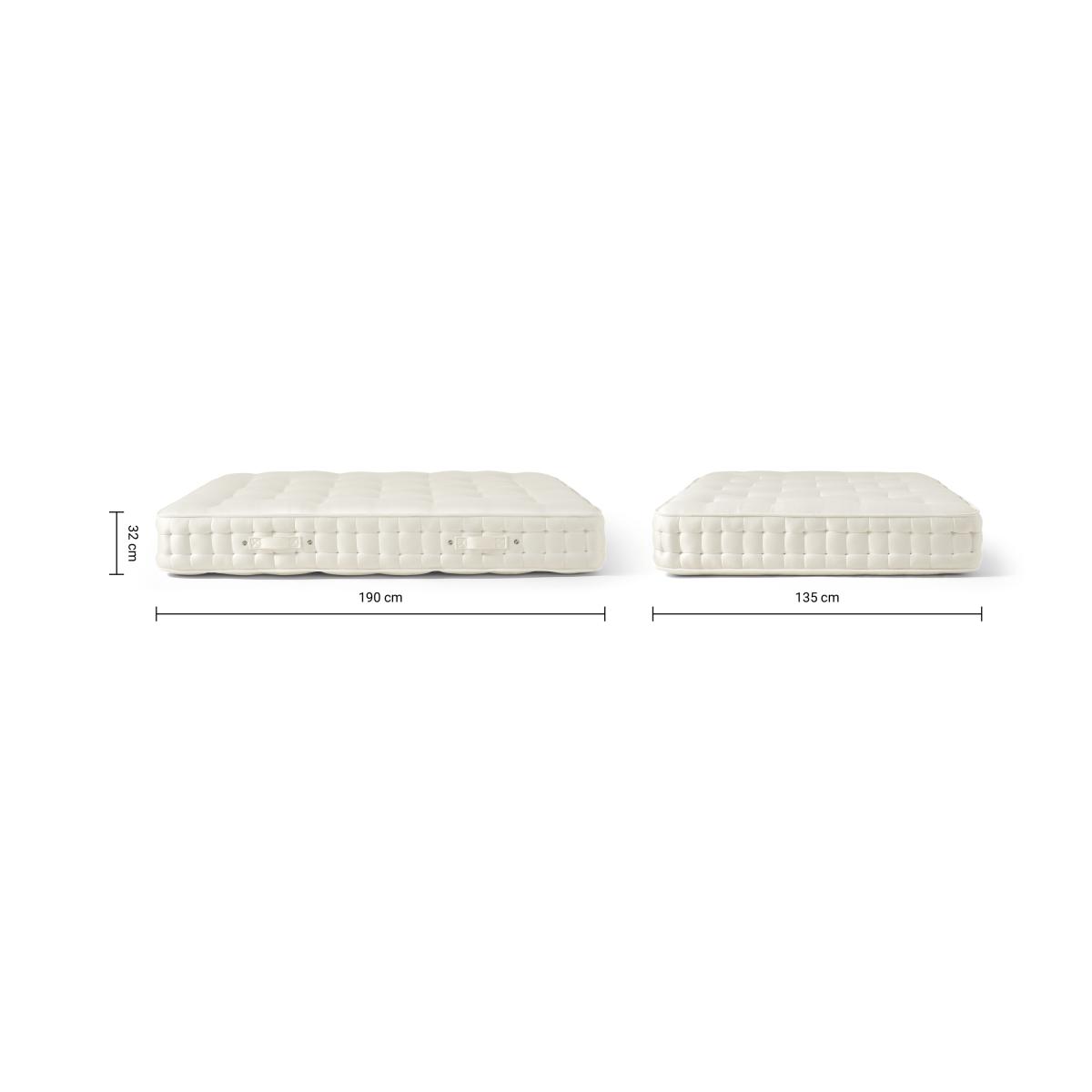 Halsua 4500 Pocket Double Mattress, Medium Tension, Natural Cotton & Wool – image 7