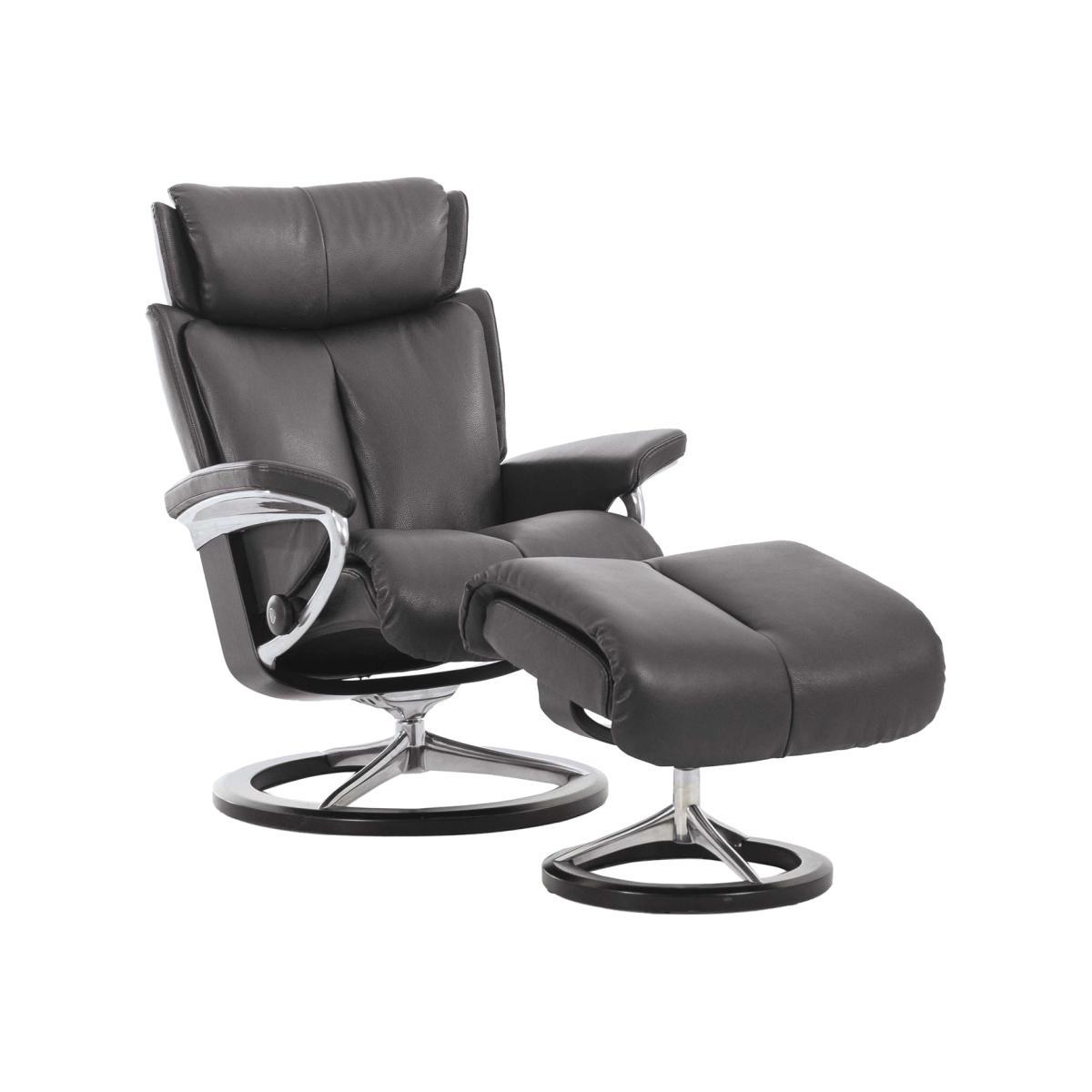 Stressless Magic Signature Chair & Stool, Choice of Leather