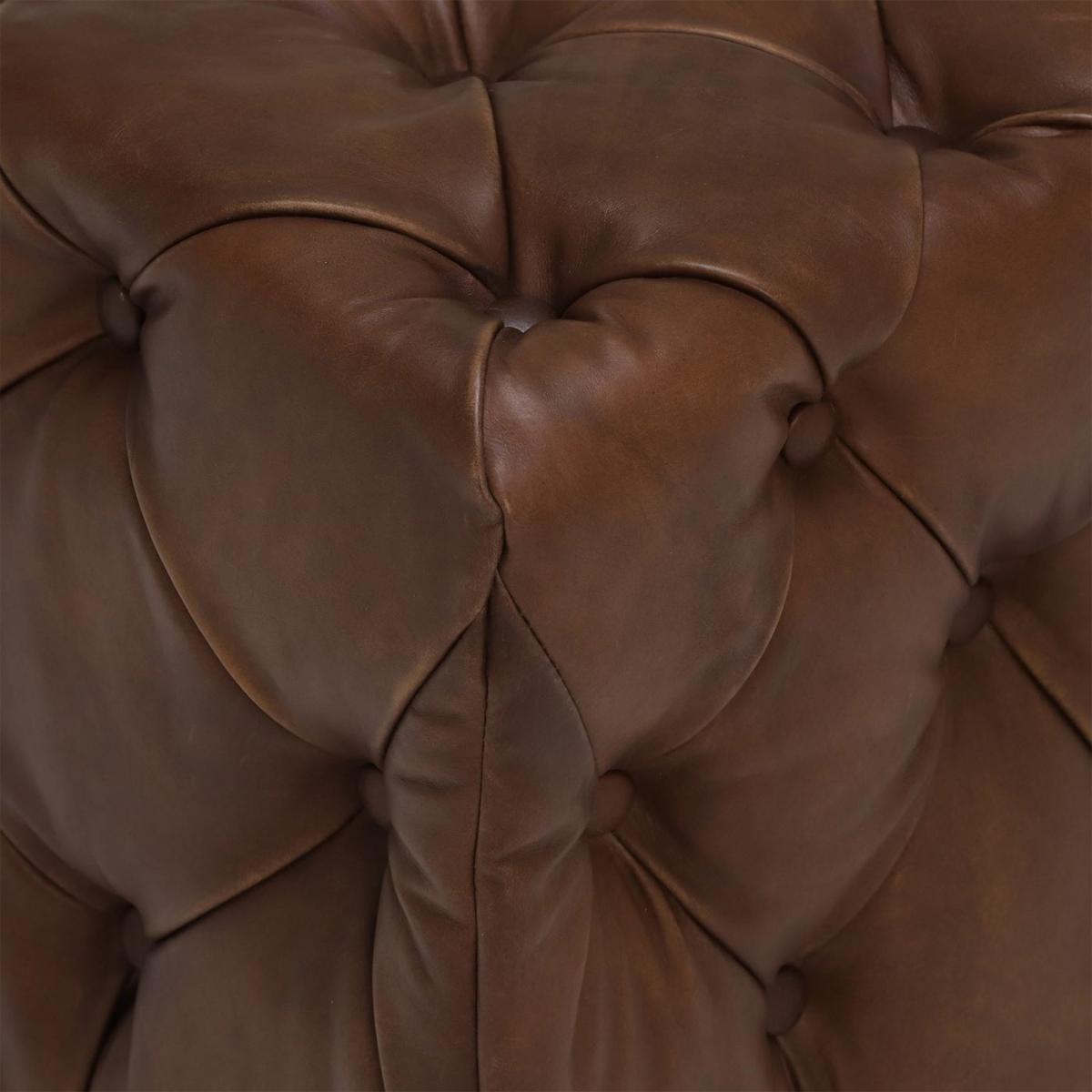 Timothy Oulton Lord Digsby Small Rectangle Leather Footstool – image 4