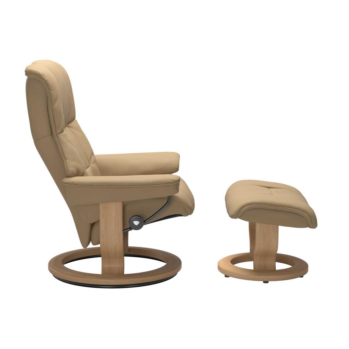 Stressless Mayfair Large Classic Recliner Chair & Footstool, Neutral | Barker & Stonehouse – image 2
