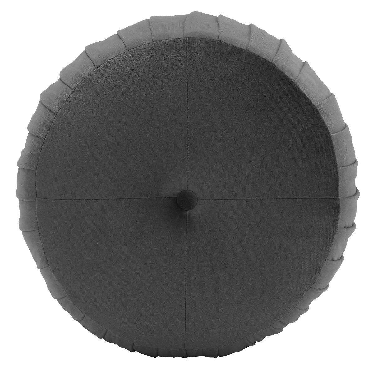Nora Pleated Velvet Stool, Grey | Barker & Stonehouse – image 5