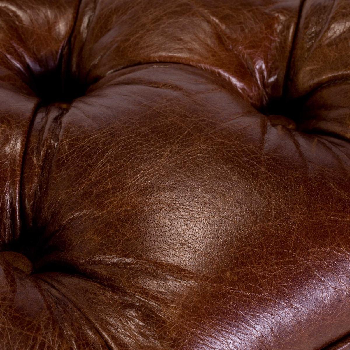 Harris Tweed Mackenzie Stool, Leather – image 5