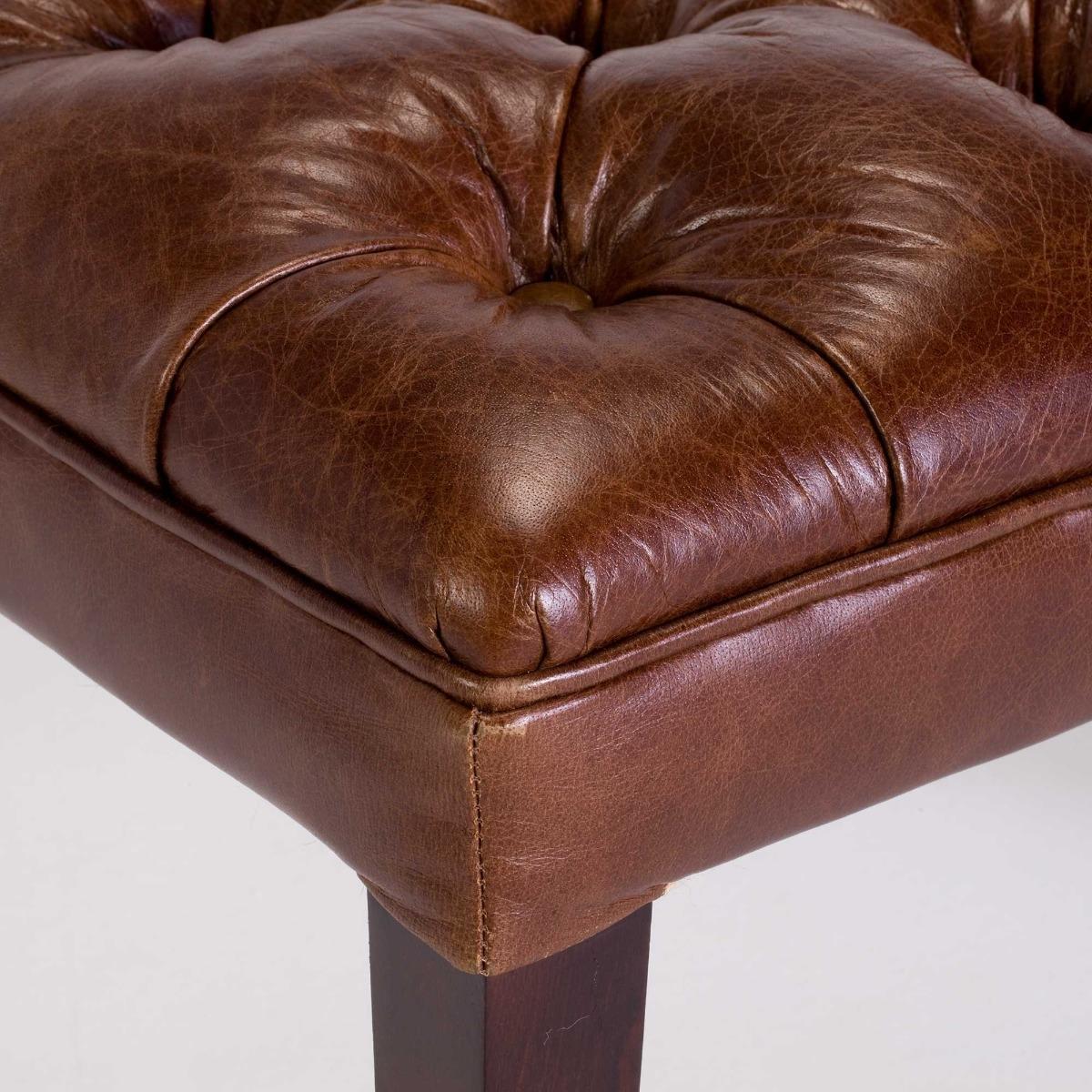 Harris Tweed Mackenzie Stool, Leather – image 6