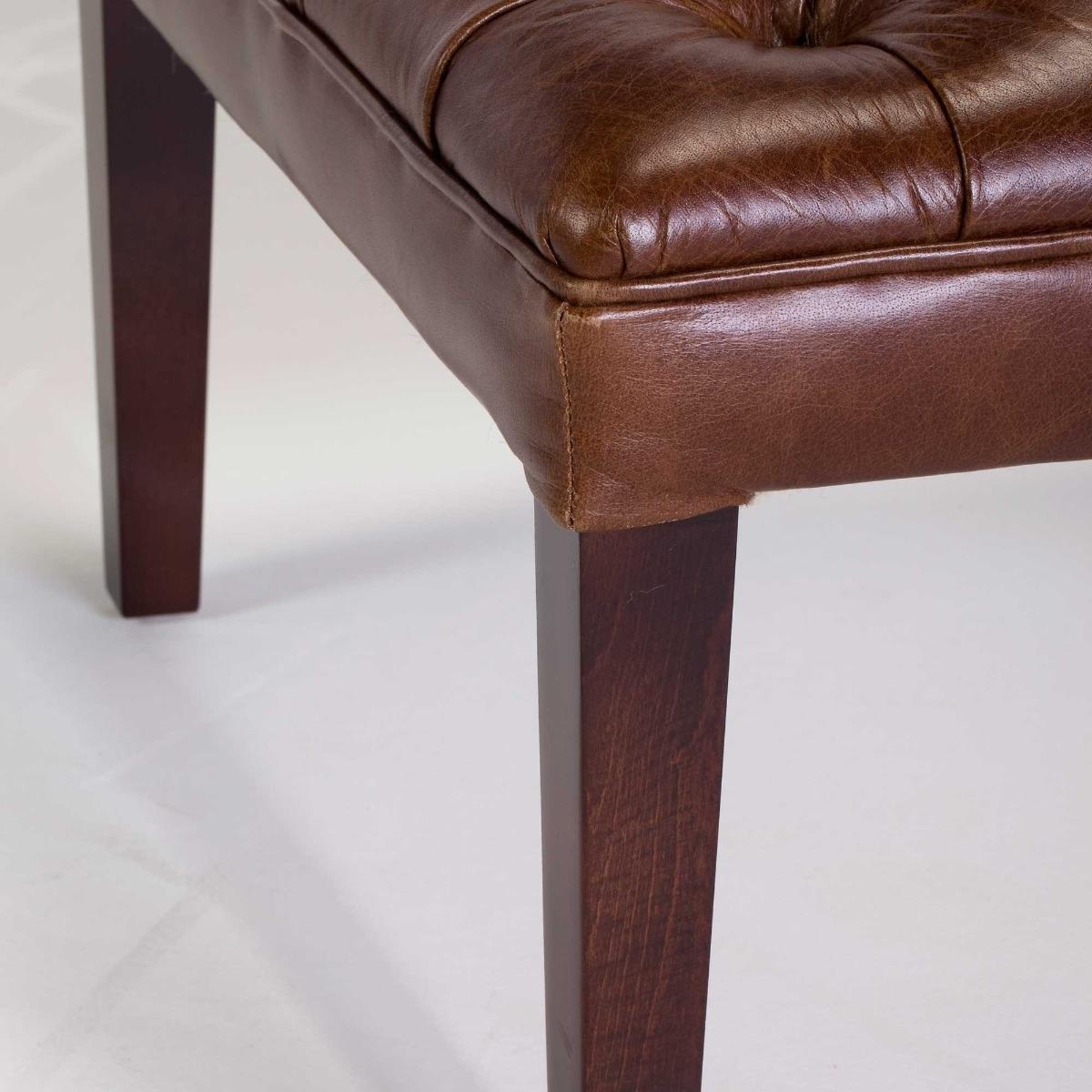 Harris Tweed Mackenzie Stool, Leather – image 7