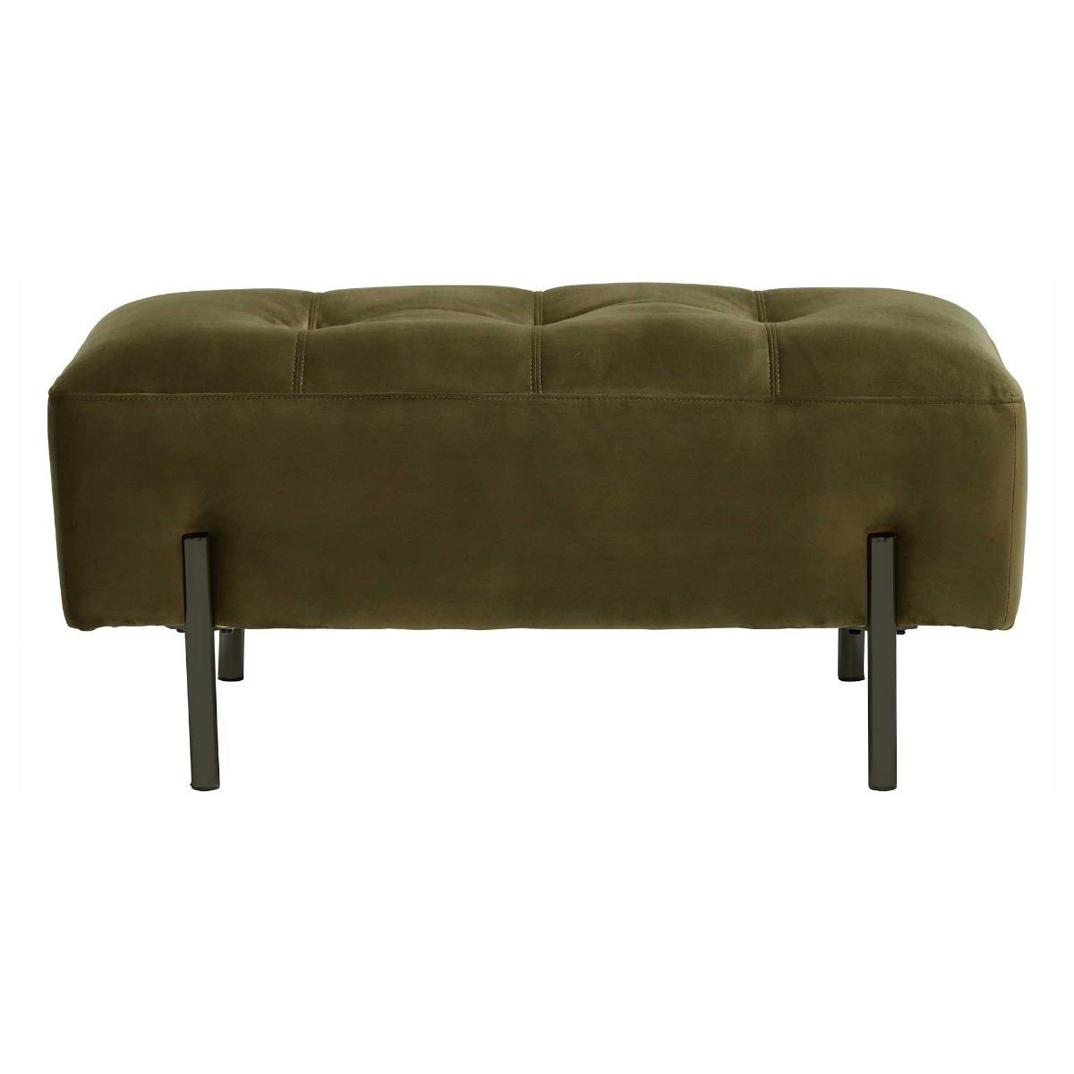 Tristan Footstool, Lush Velvet Green – image 2