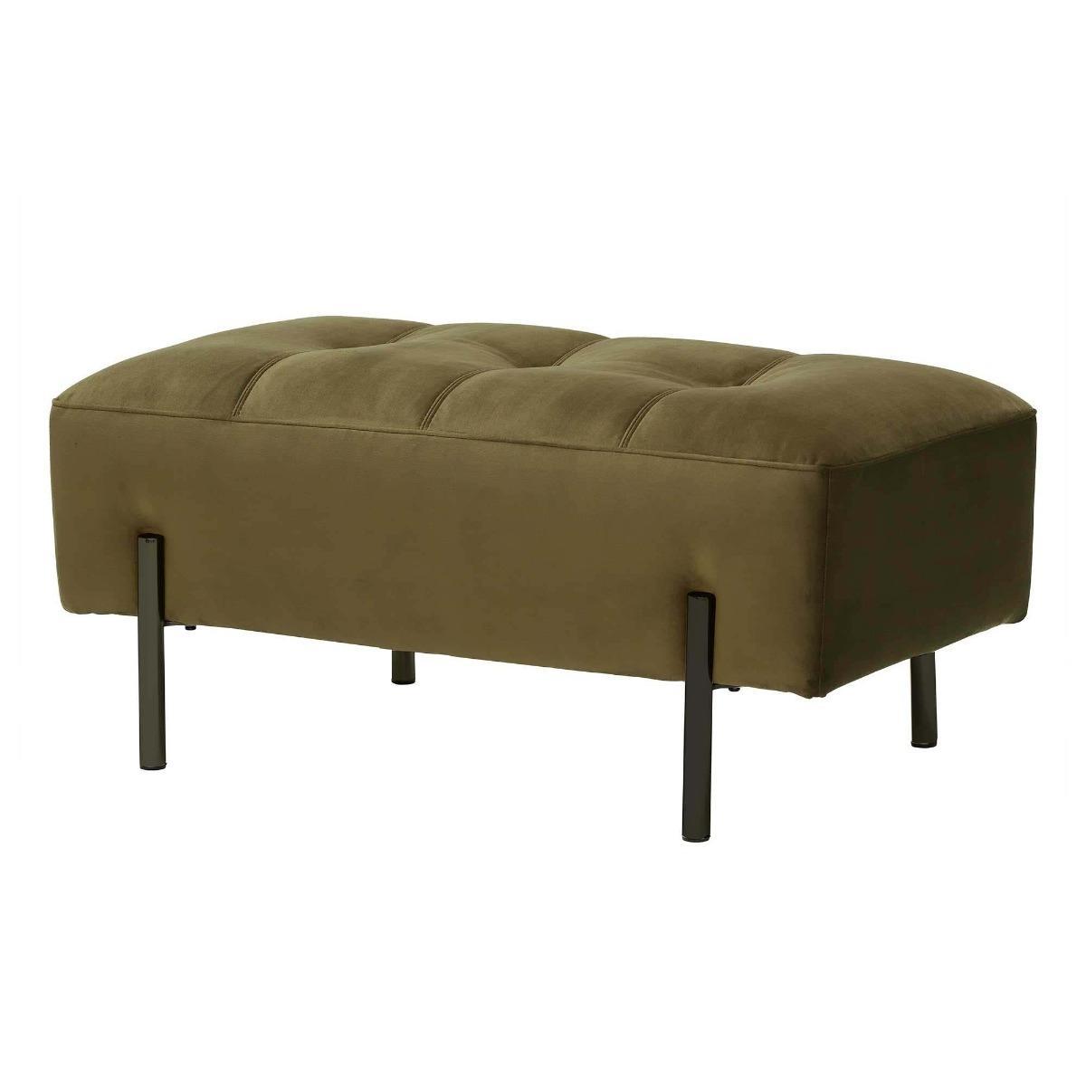 Tristan Footstool, Lush Velvet Green – image 3