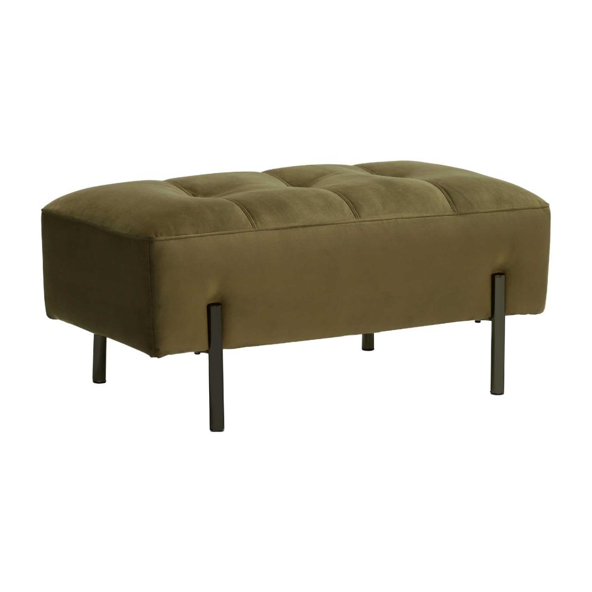 Tristan Footstool, Lush Velvet Green – image 1