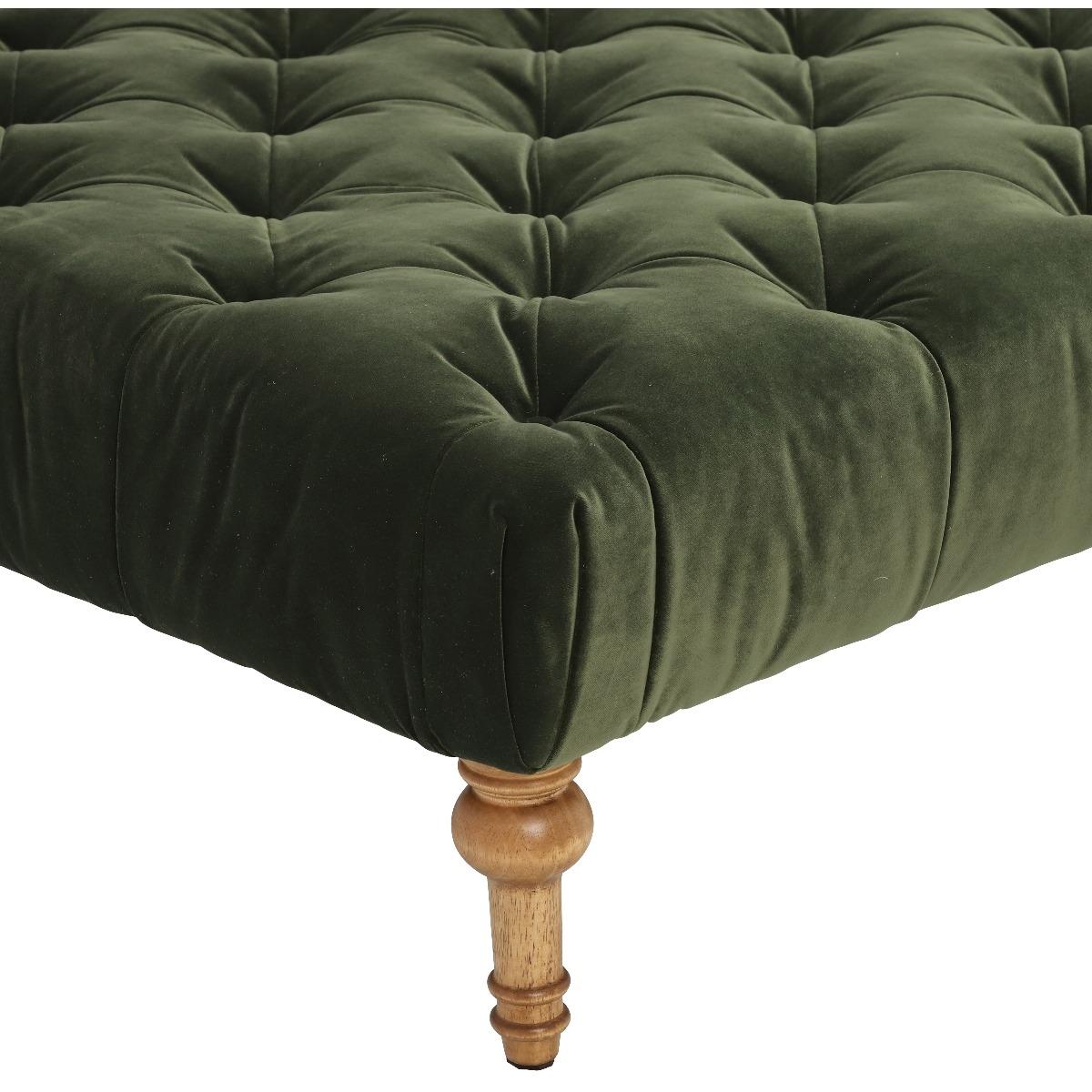 Melville Footstool, Green Fabric | Barker & Stonehouse – image 3
