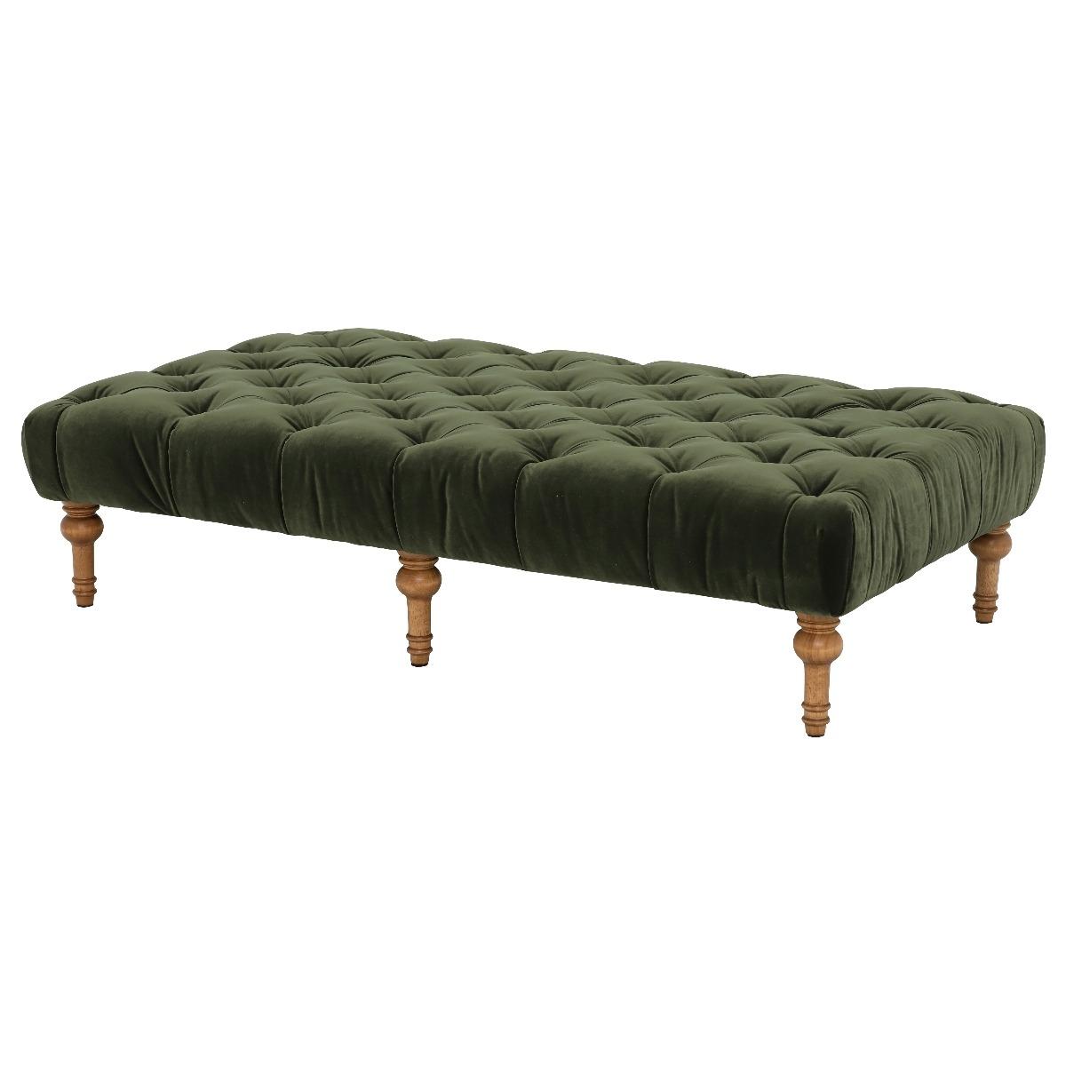 Melville Footstool, Green Fabric | Barker & Stonehouse – image 4
