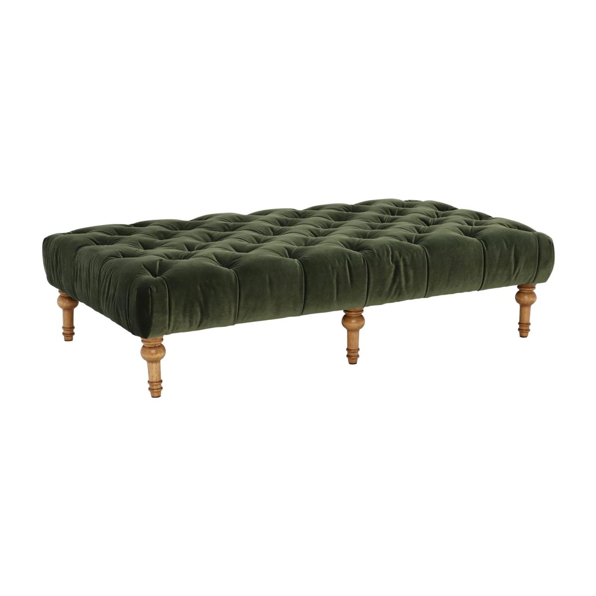 Melville Footstool, Green Fabric | Barker & Stonehouse – image 1