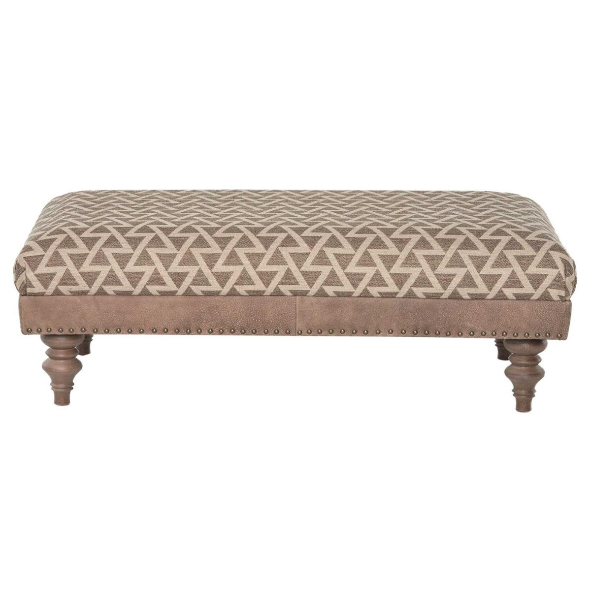 Darwin Footstool, Brown Leather | Barker & Stonehouse – image 2