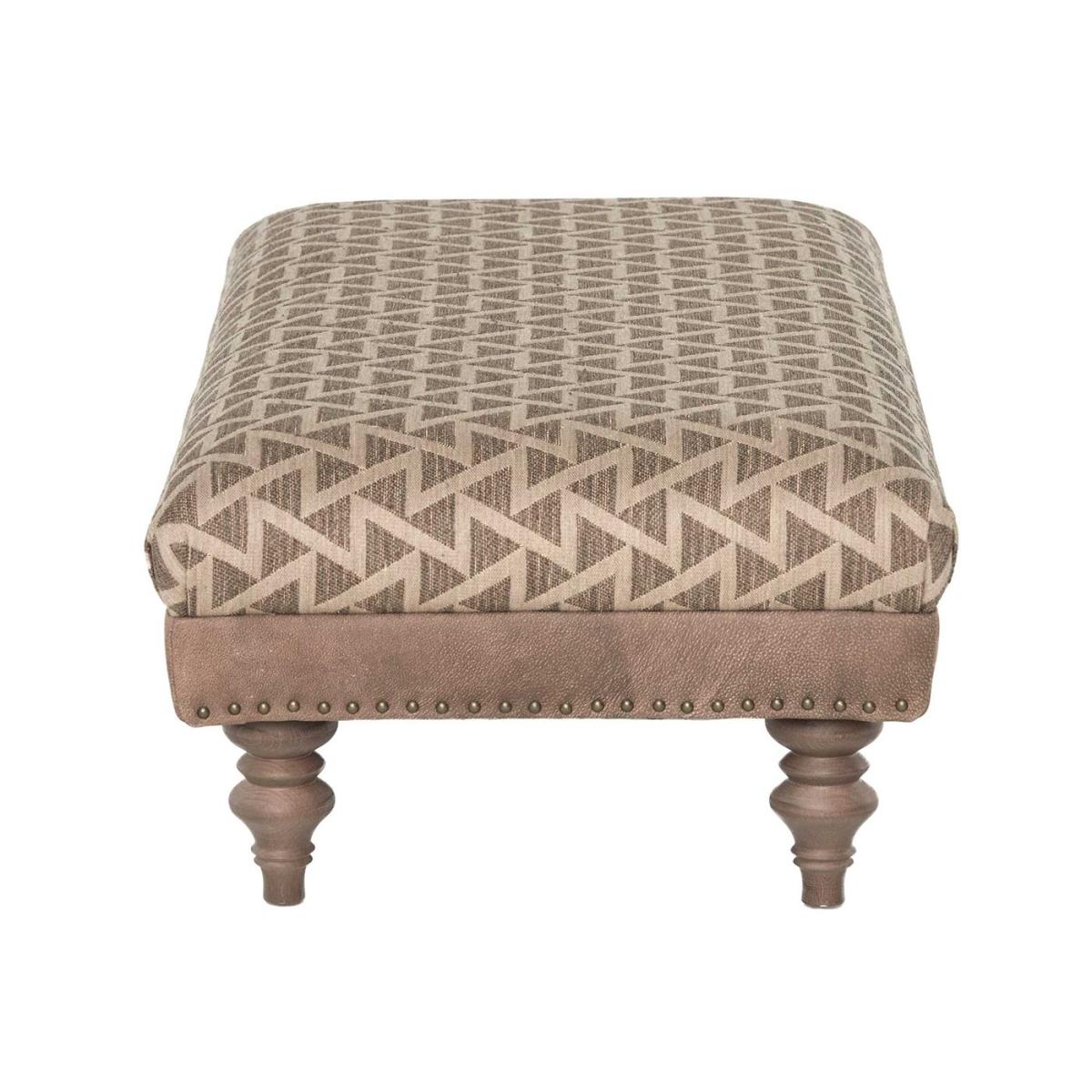 Darwin Footstool, Brown Leather | Barker & Stonehouse – image 3
