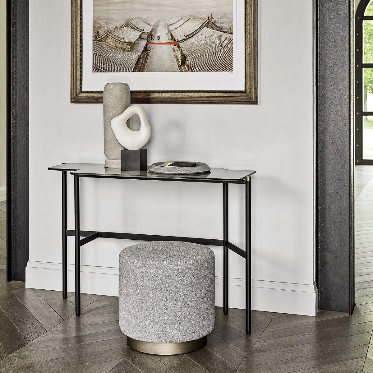 Frag Clubby Pouf, Grey Fabric | Barker & Stonehouse – image 2
