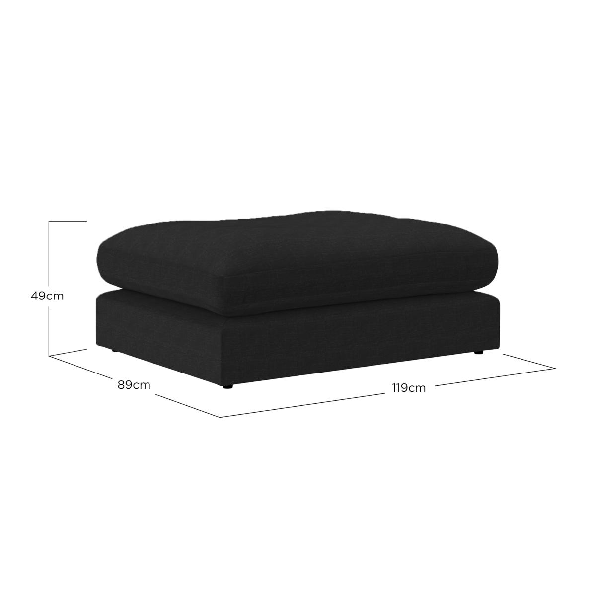 Artenis Footstool, Grey Fabric | Barker & Stonehouse – image 5