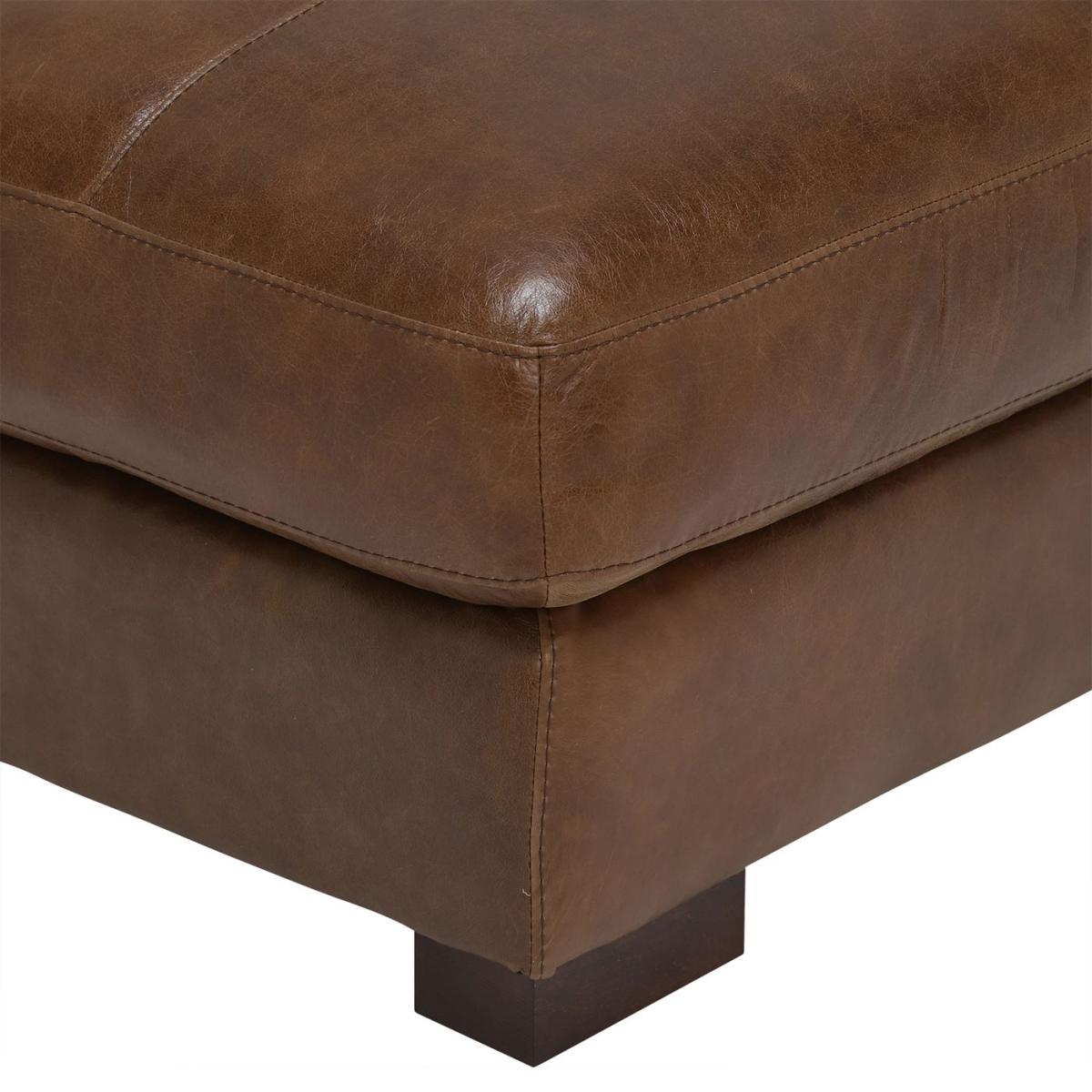Lorenza Leather Footstool, Fibre Seats – image 3