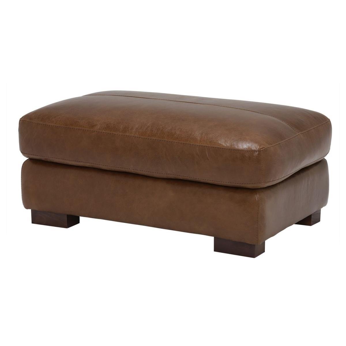 Lorenza Leather Footstool, Fibre Seats – image 4