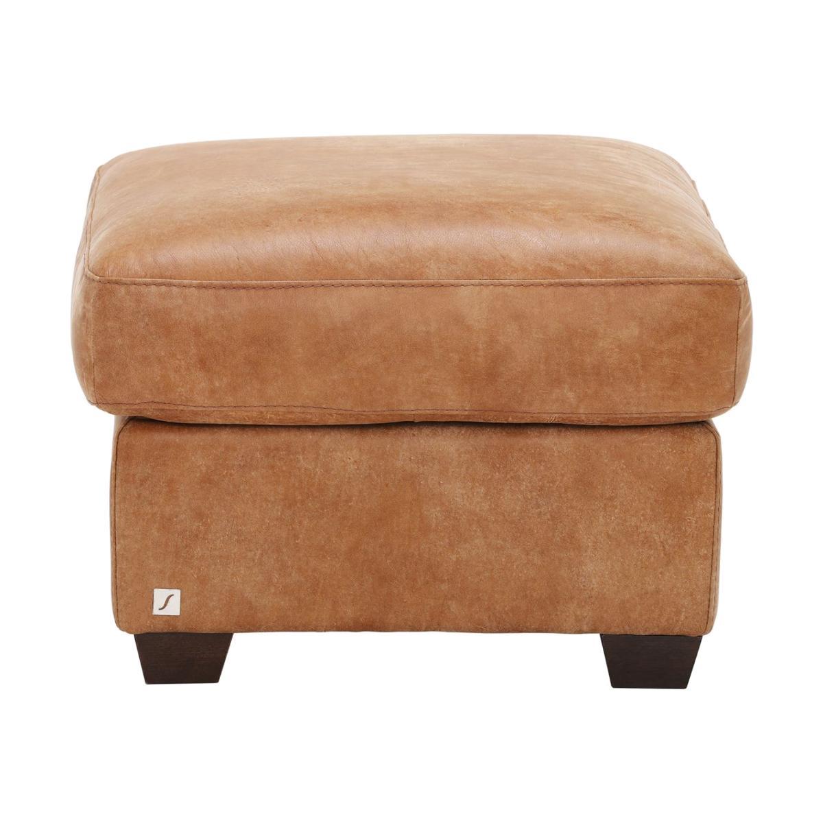 New Houston Leather Footstool – image 1