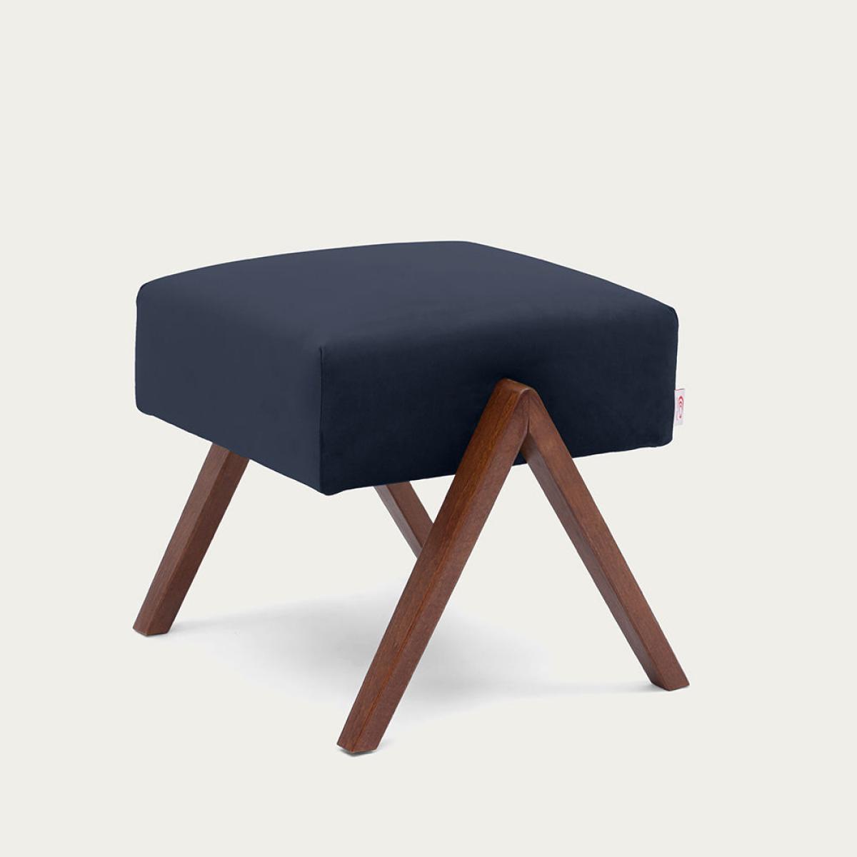 Night Blue Retrostar Footstool Premium Velvet Line – image 2