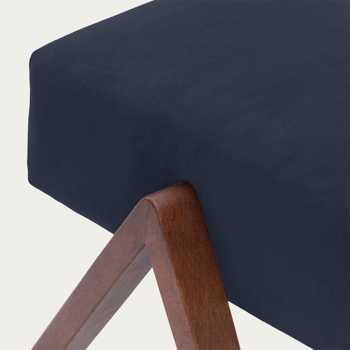 Night Blue Retrostar Footstool Premium Velvet Line – image 3