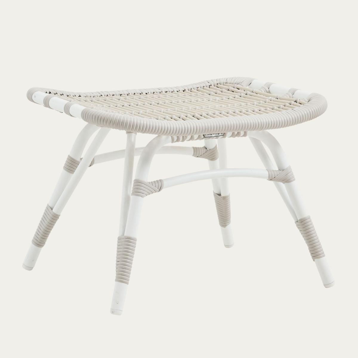 White Monet Exterior Footstool – image 3