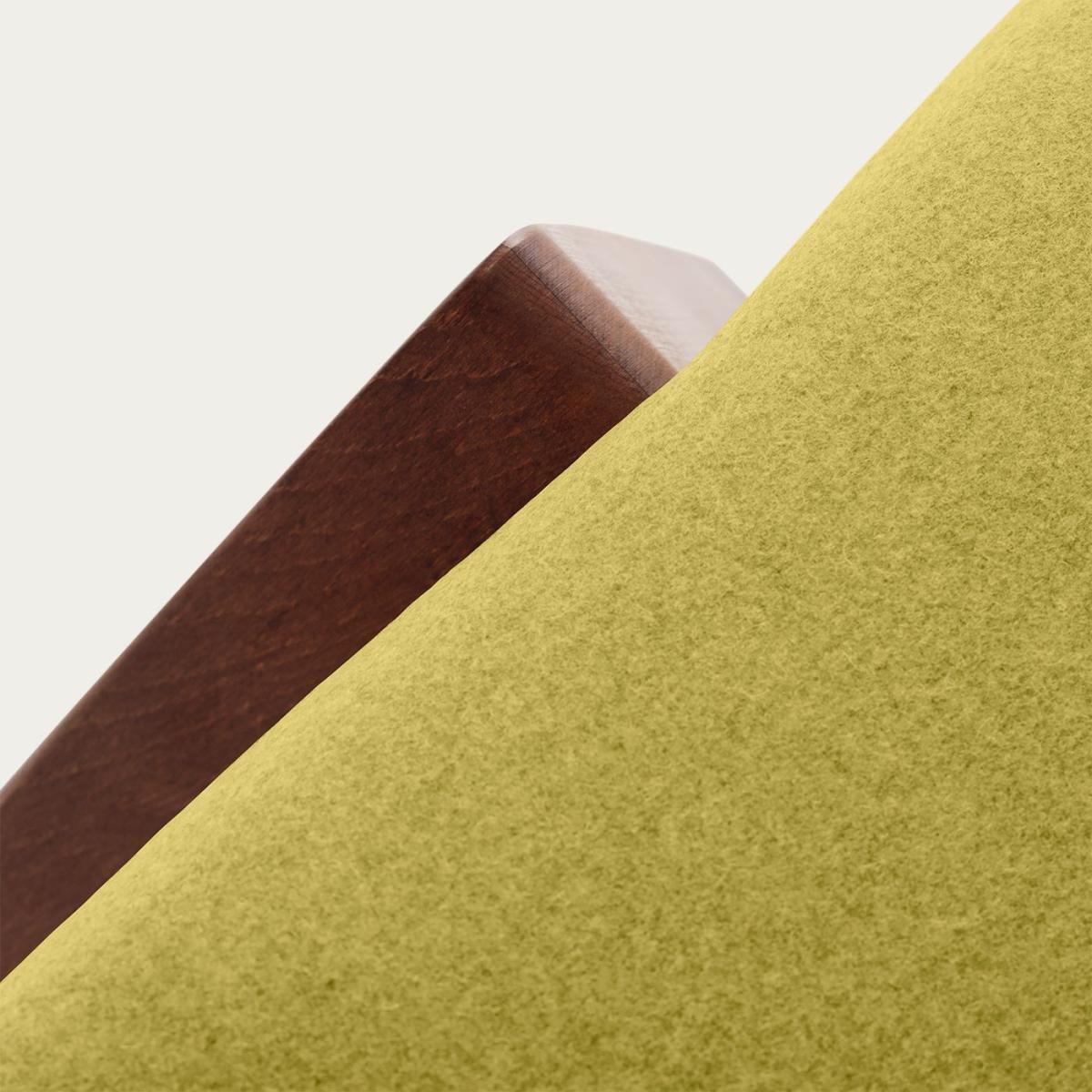 Lime Yellow Retrostar Footstool Wool Line – image 3