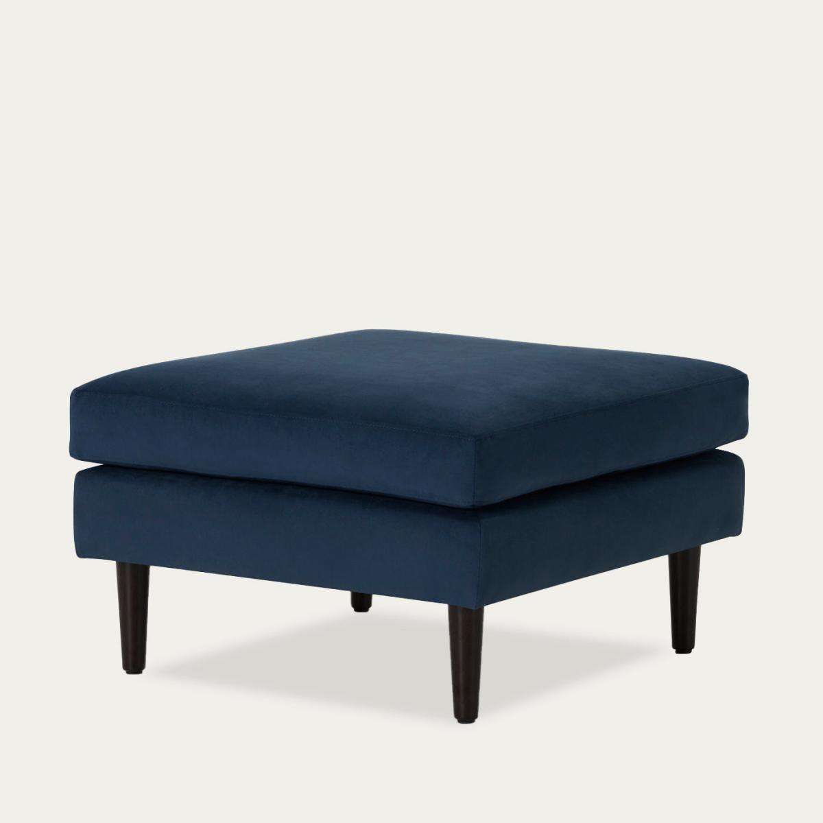 Teal Model 01 Velvet Footstool – image 3