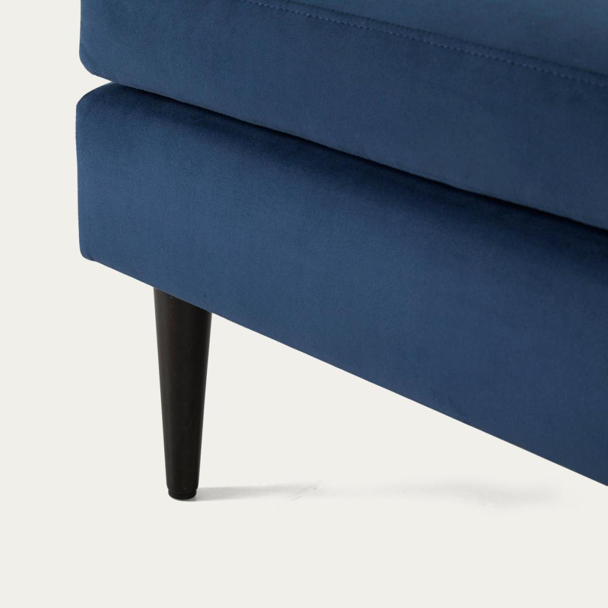 Teal Model 01 Velvet Footstool – image 4