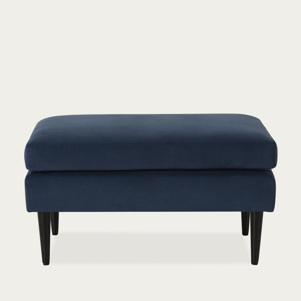 Teal Model 01 Velvet Footstool – image 1