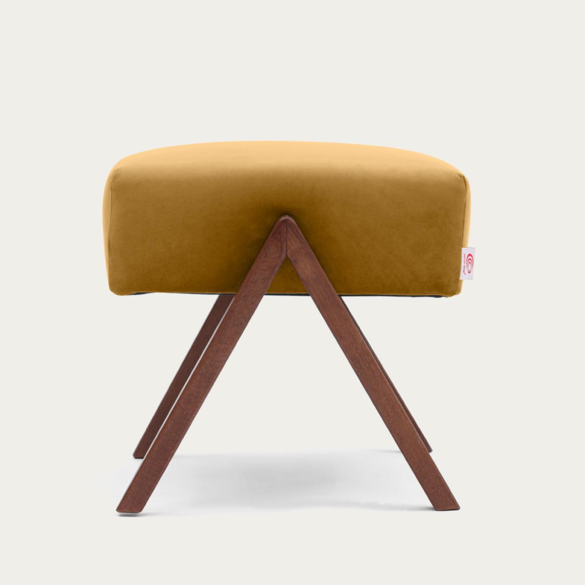 Amber Retrostar Footstool Premium Velvet Line – image 1
