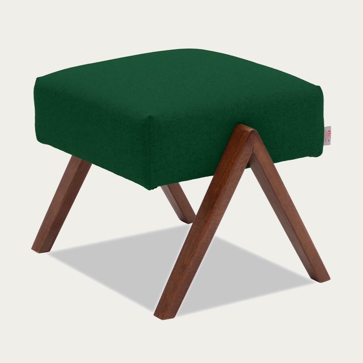 Leaf Green Retrostar Footstool Wool Line – image 4