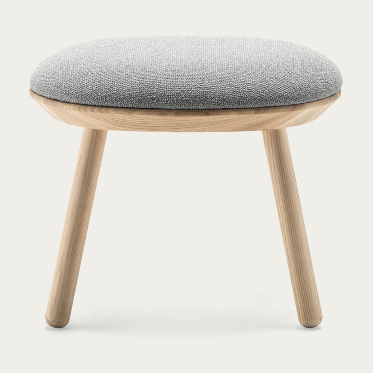 Oiled Ash/Hard Raw Naive Ottoman – image 1