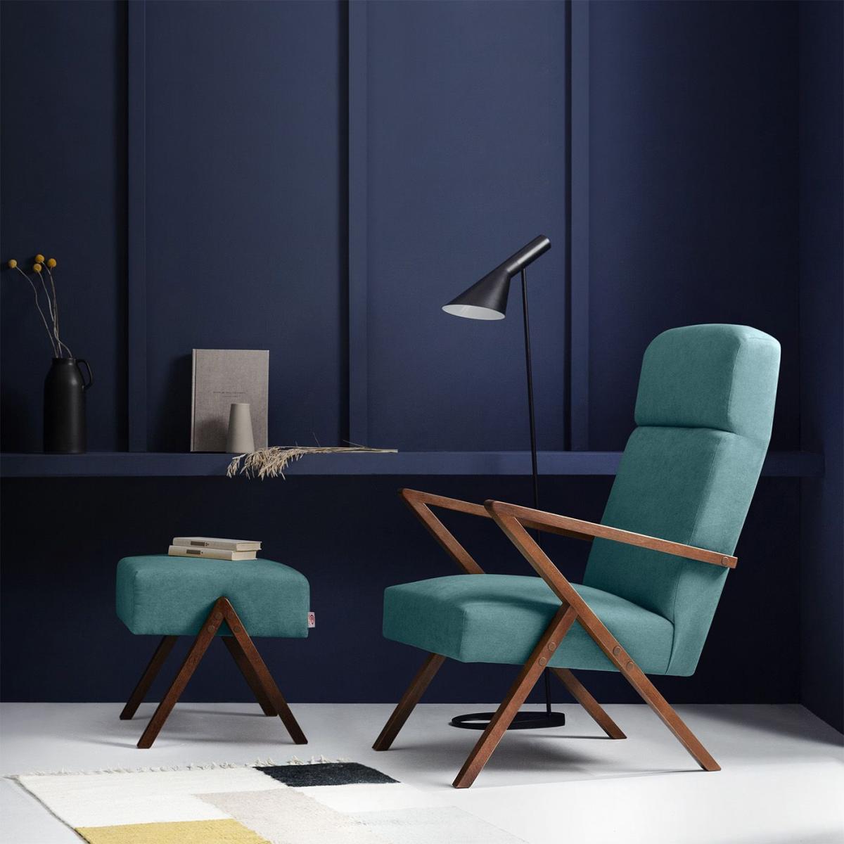 Petrol Retrostar Footstool Classic Line – image 2