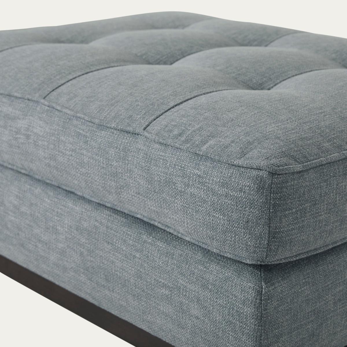 Seaglass Model 02 Linen Footstool – image 2