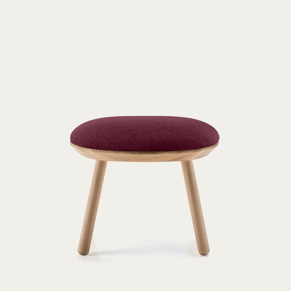 Oiled Ash/Bordo Delius Gavi Naive Ottoman – image 2
