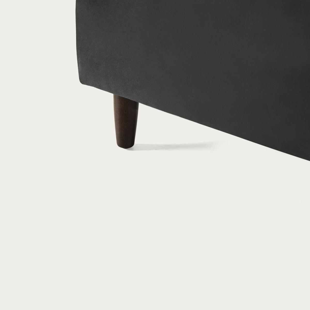 Charcoal Model 05 Velvet Ottoman – image 3