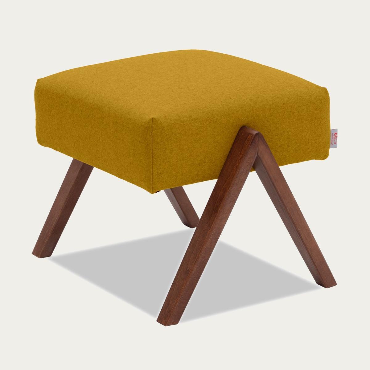 Mustard Retrostar Footstool Wool Line – image 4