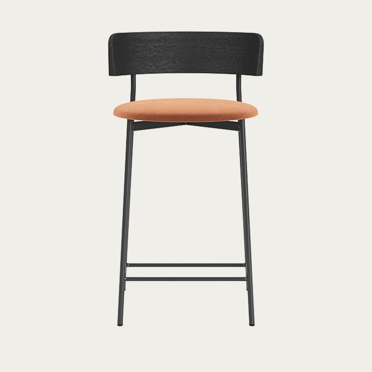 Royal Magnolia Friday Barstool - Black