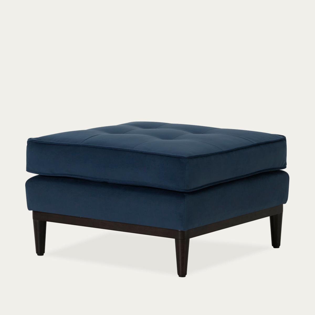 Teal Model 02 Velvet Footstool – image 3