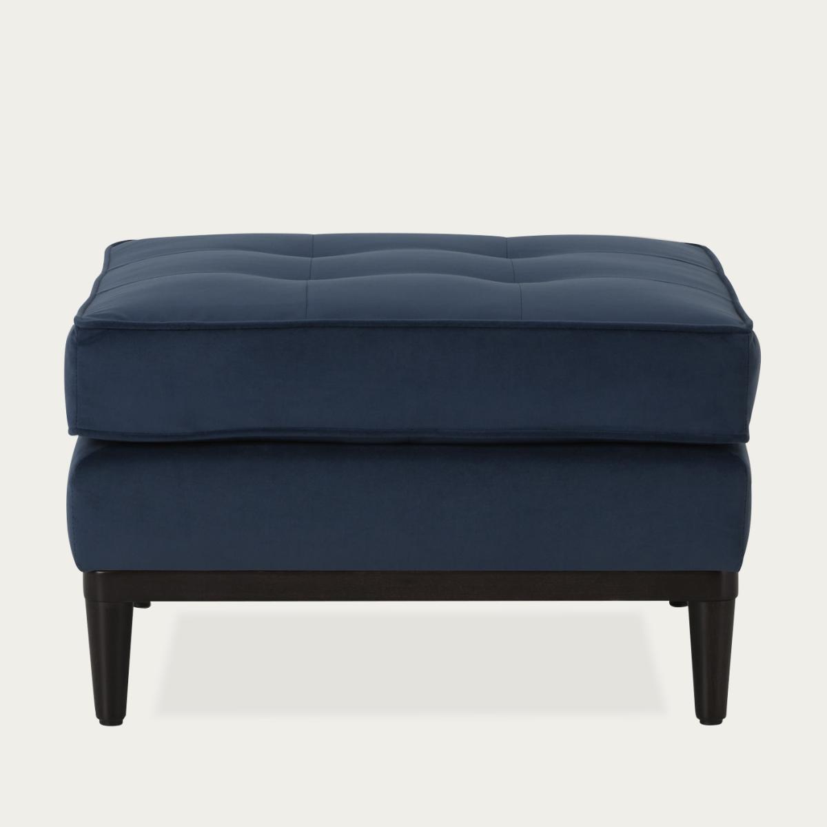 Teal Model 02 Velvet Footstool – image 1