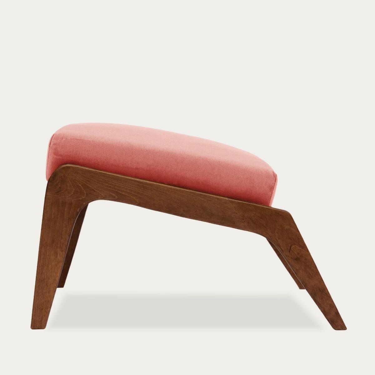 Rosa Apollo Lounge Footstool Velvet Line – image 3