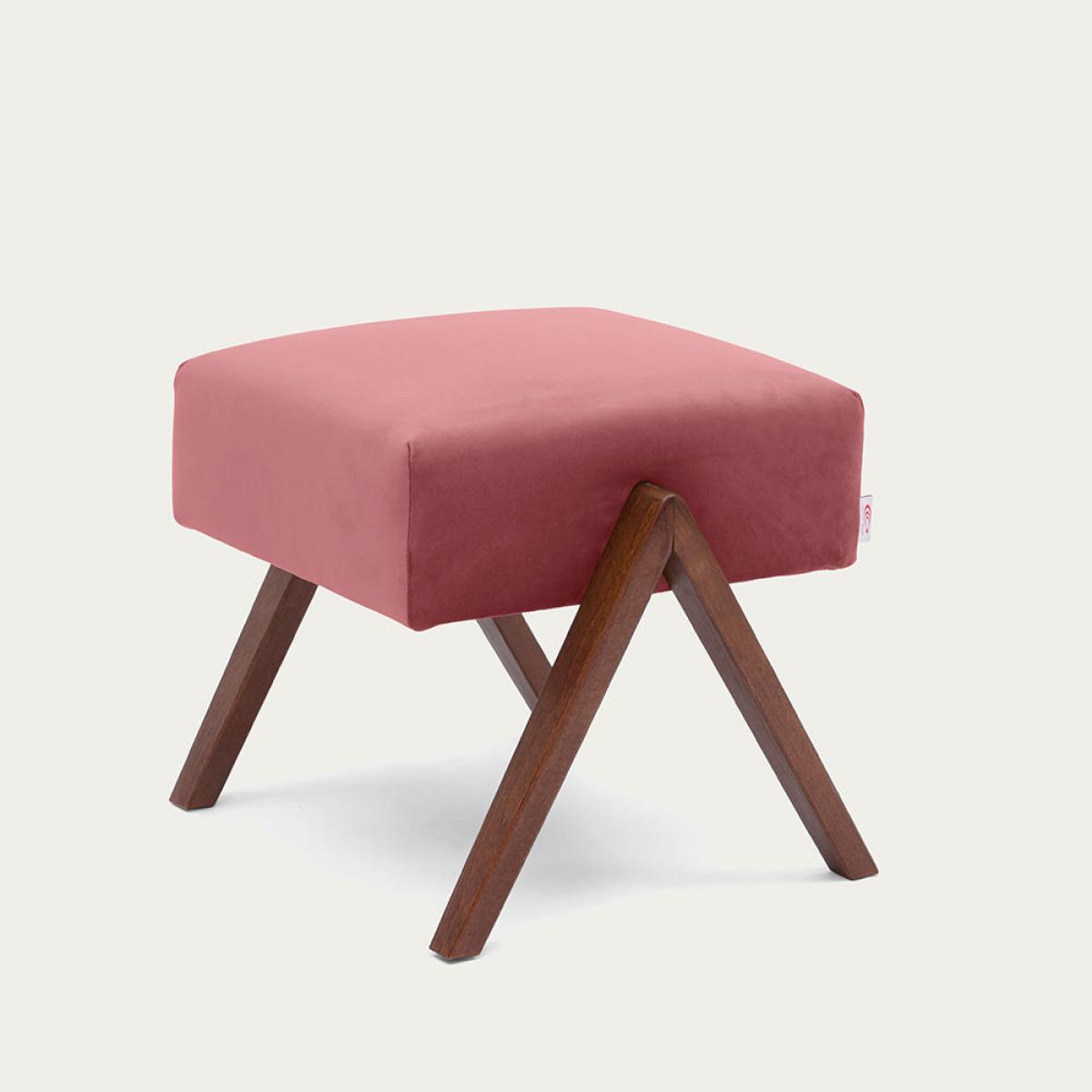 Light Rose Retrostar Footstool Premium Velvet Line – image 2