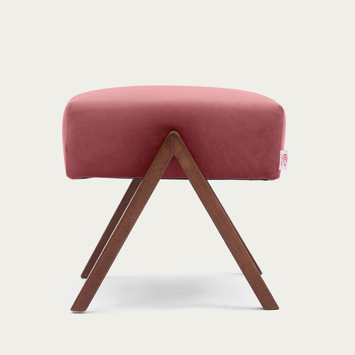 Light Rose Retrostar Footstool Premium Velvet Line – image 1