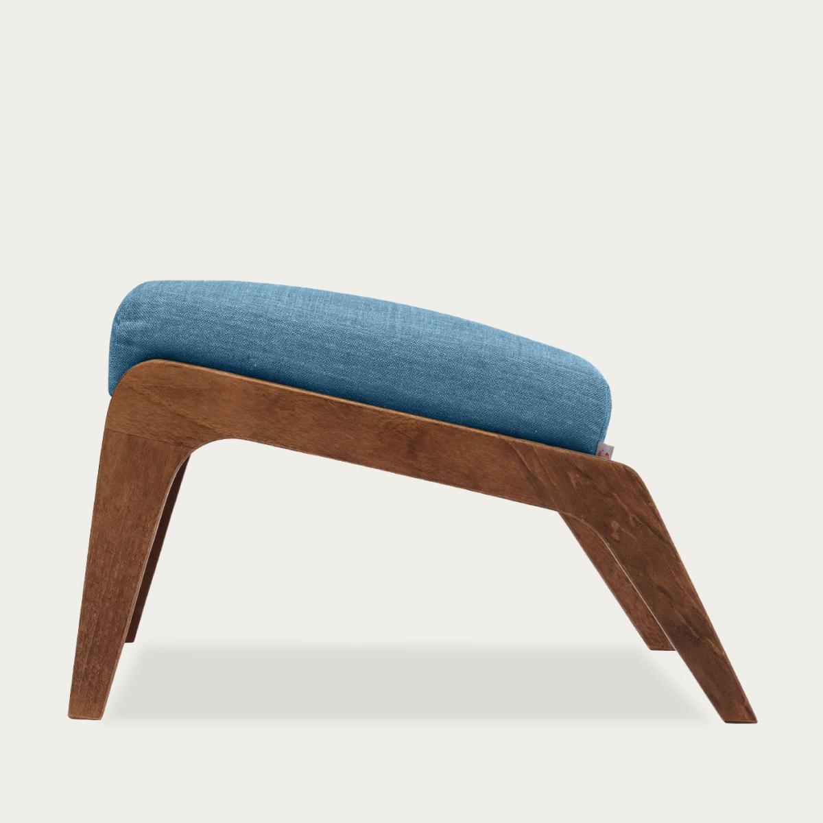 Denim Blue Apollo Lounge Footstool Facility Line – image 3