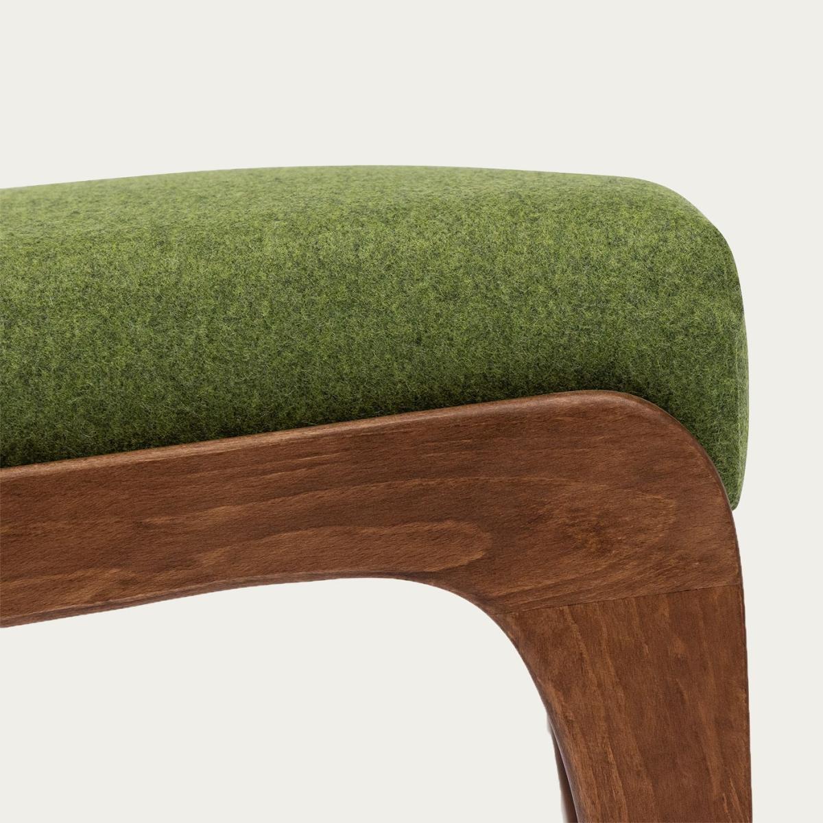Spring Green Apollo Lounge Footstool Wool Line – image 2