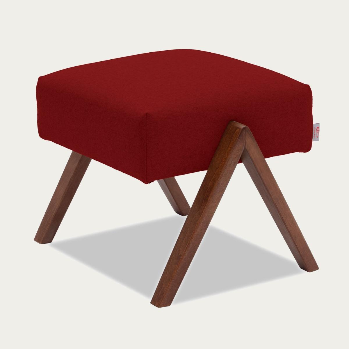 Fire Red Retrostar Footstool Wool Line – image 4