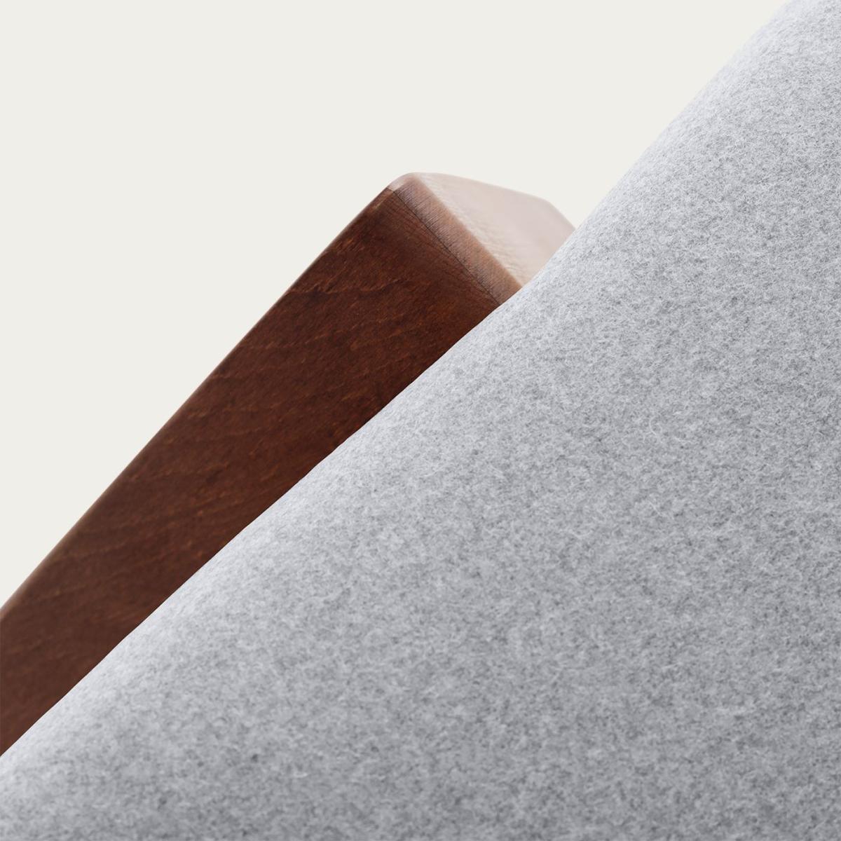Stone Grey Retrostar Footstool Wool Line – image 3