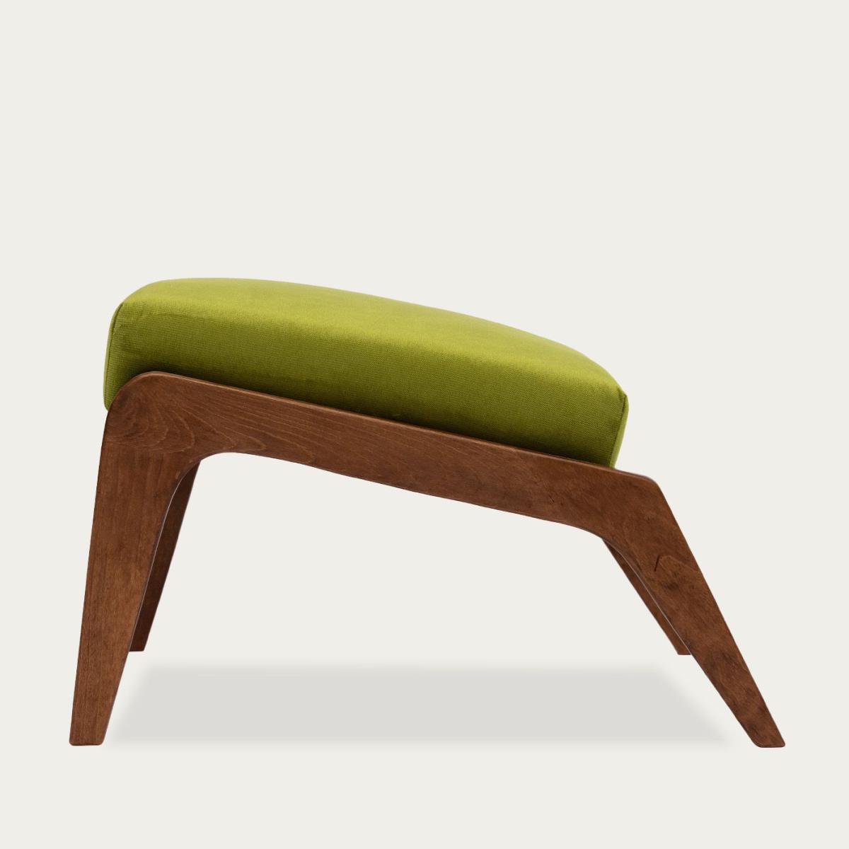 Apple Green Apollo Lounge Footstool Velvet Line – image 3