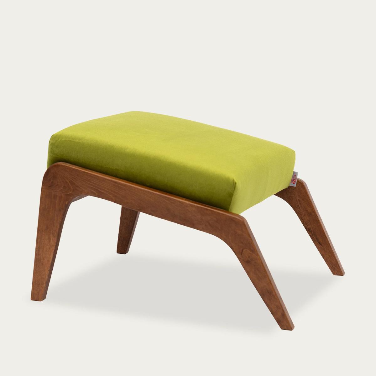 Apple Green Apollo Lounge Footstool Velvet Line – image 1