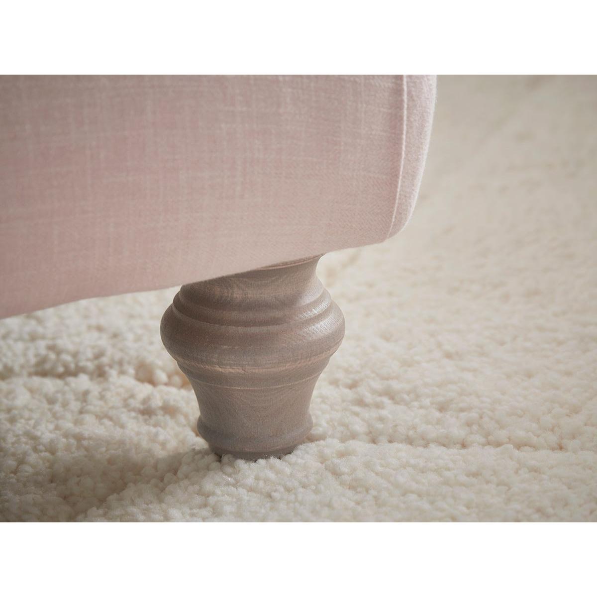 Artes Ottoman – Pewter Cotton Linen – image 3