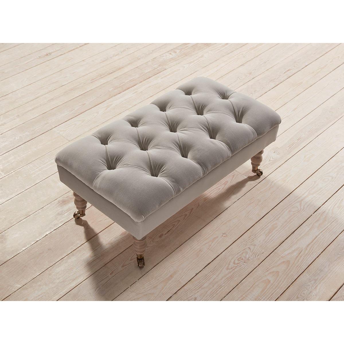 Domme Ottoman – Dove Velvet – image 6
